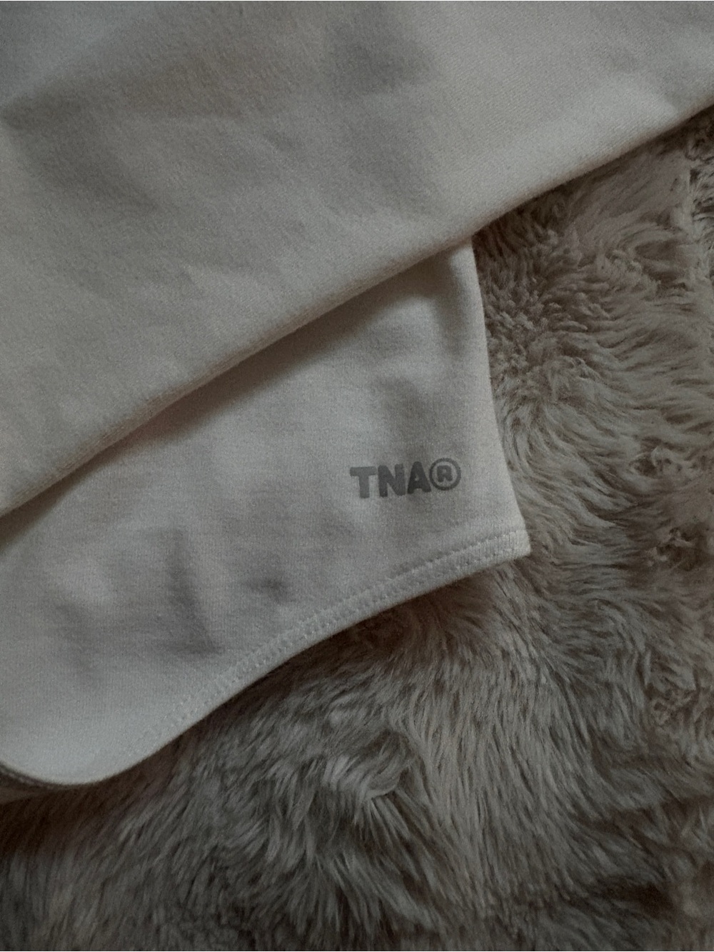 TNA White Long Sleeve Scoop-Neck Bodysuit - Picture 2 of 5